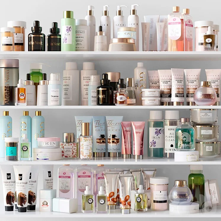 A set of luxury cosmetics for beauty salons. Make up